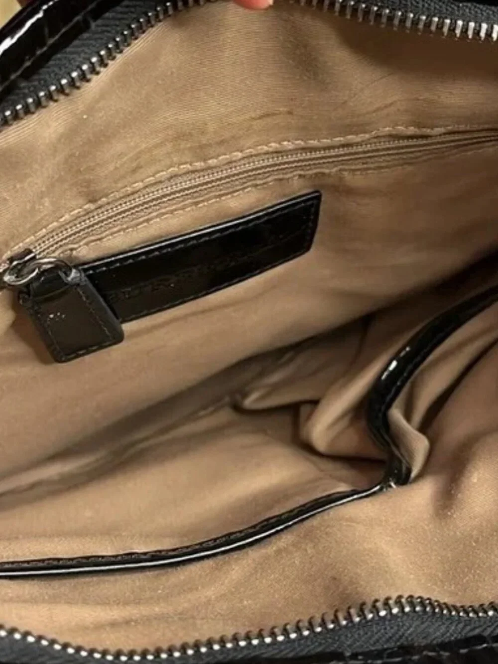 BURBERRY DRYDEN NOVA CHECK CROSSBODY BAG / BLACK PEWTER - Picture 7 of 7